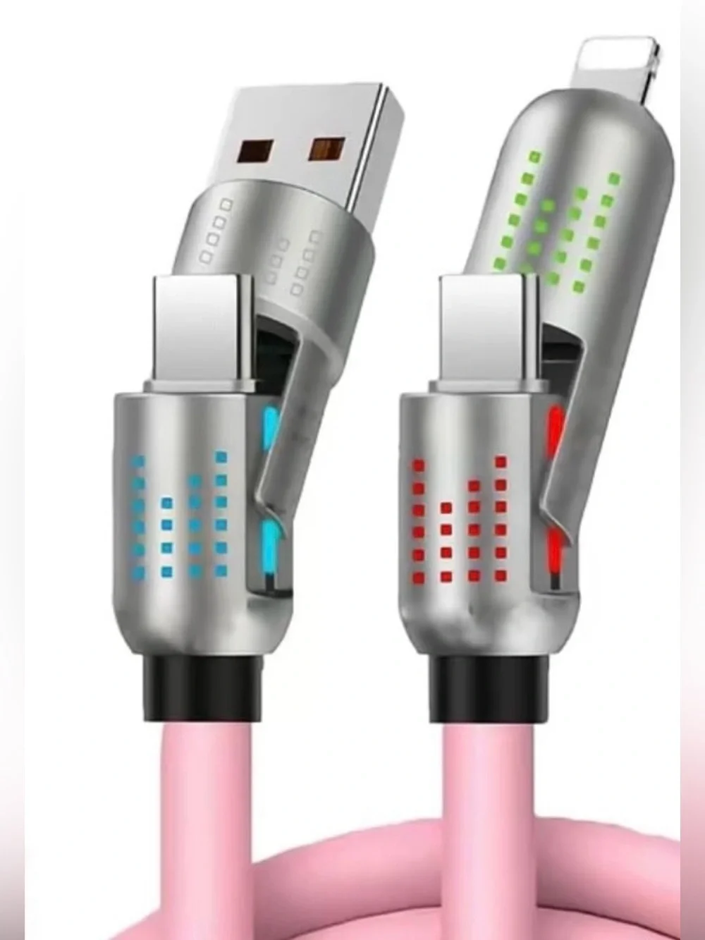 4 in 1 Multi USB Charging Cable, 6.6ft